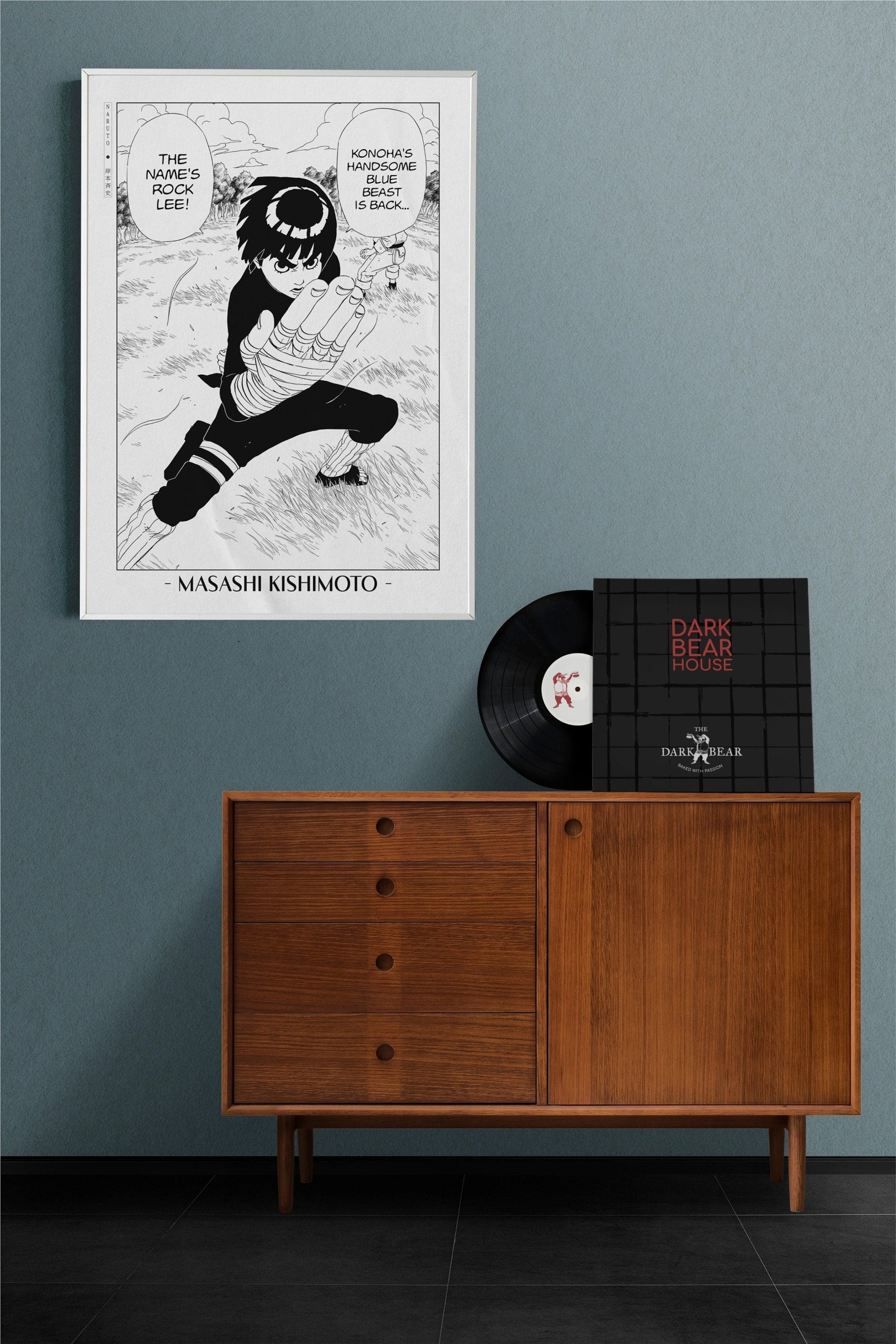 Experience the vibrant world of ninjas with this stunning manga wall art, showcasing the artistry of Masashi Kishimoto. Purchase online with Eastern Archivals.