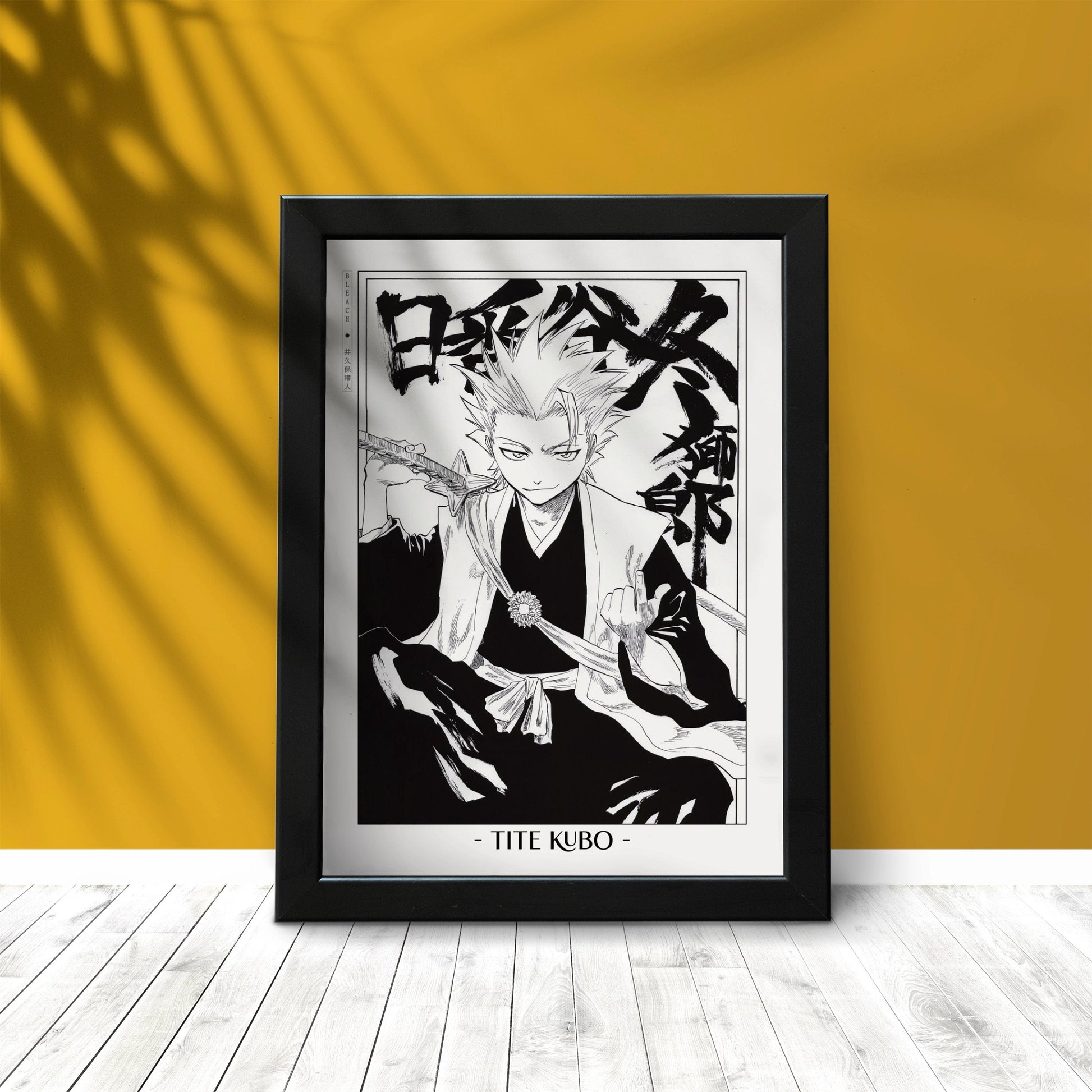 Celebrate Tite Kubo's masterful storytelling with this anime wall art, showcasing the world of Soul Reapers and its unforgettable characters.