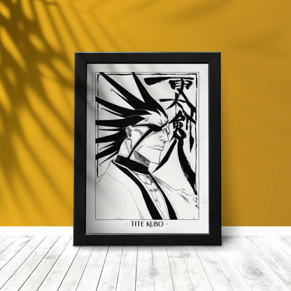 Celebrate Tite Kubo's masterful storytelling with this anime wall art, showcasing the world of Soul Reapers and its unforgettable characters.