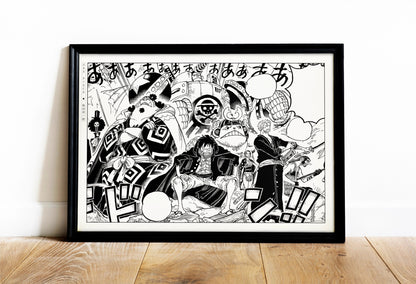 Capture the essence of adventure with our manga wall art, showcasing beloved characters from the world of pirates, bringing energy and life to any room.