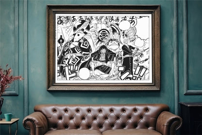 Capture the essence of adventure with our manga wall art, showcasing beloved characters from the world of pirates, bringing energy and life to any room.