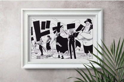 Capture the essence of adventure with our manga wall art, showcasing beloved characters from the world of pirates, bringing energy and life to any room.