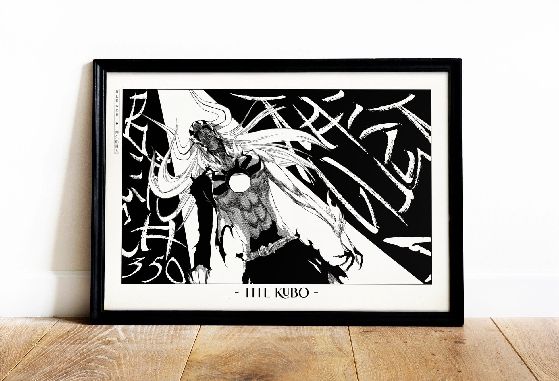 Celebrate Tite Kubo's masterful storytelling with this anime wall art, showcasing the world of Soul Reapers and its unforgettable characters.