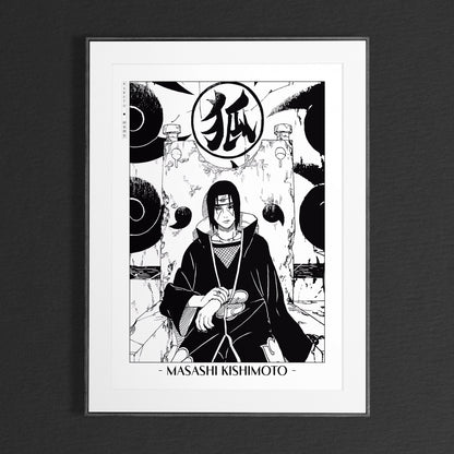 Experience the vibrant world of ninjas with this stunning manga wall art, showcasing the artistry of Masashi Kishimoto. Purchase online with Eastern Archivals.