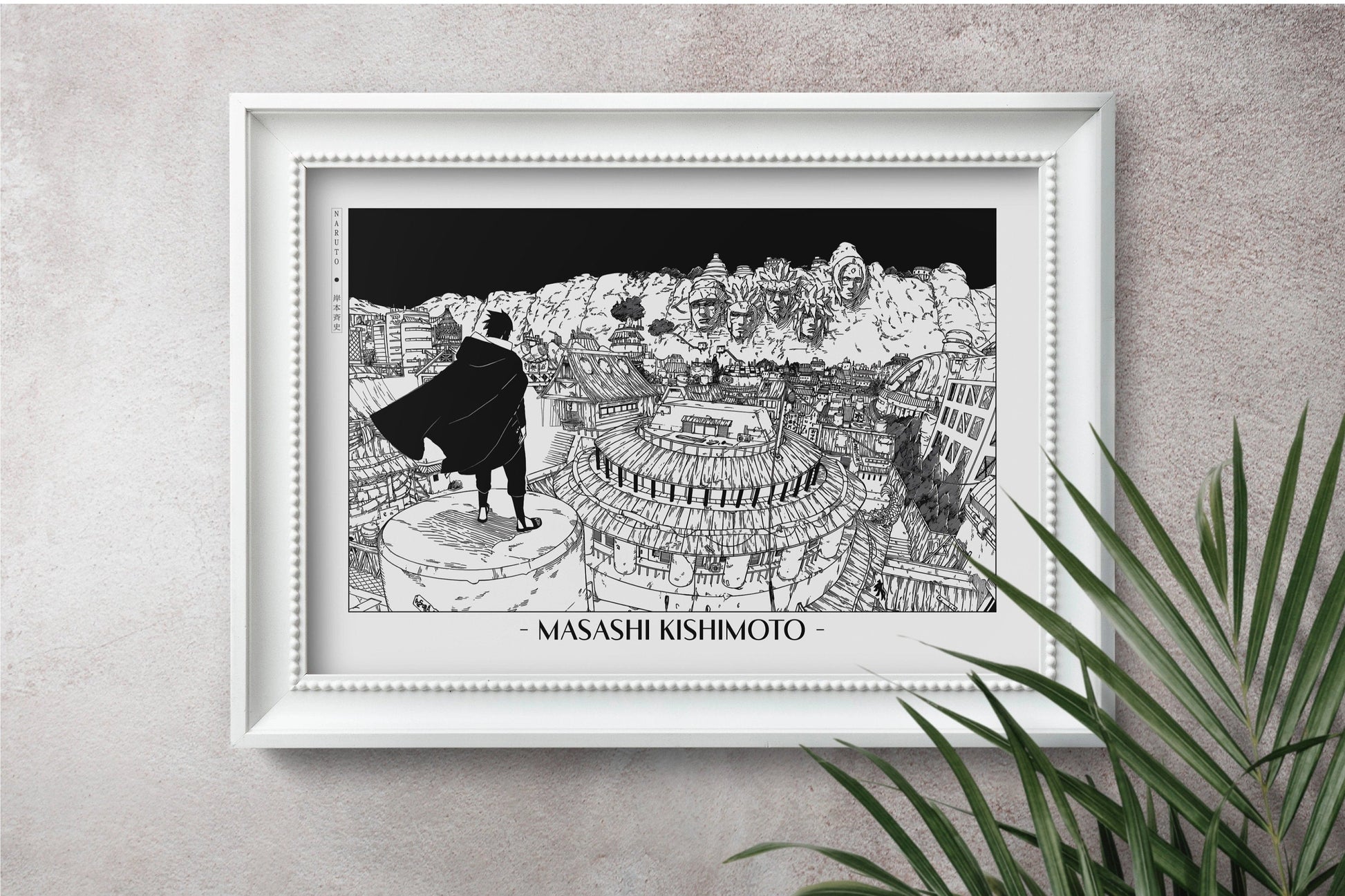 Experience the vibrant world of ninjas with this stunning manga wall art, showcasing the artistry of Masashi Kishimoto. Purchase online with Eastern Archivals.