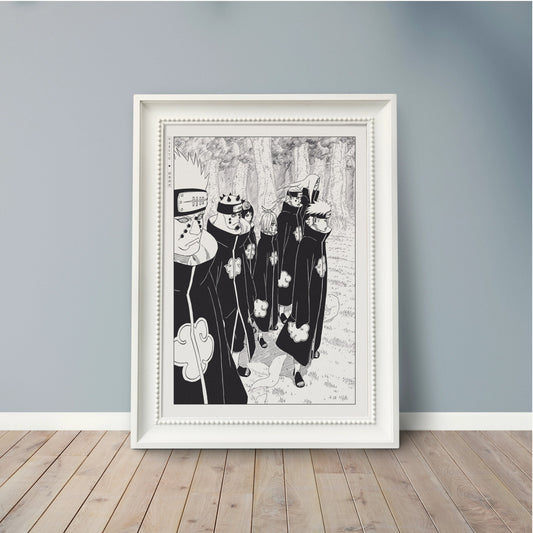 Explore the world of ninjas with dynamic manga wall art, capturing epic moments from the world of shinobi. Perfect for any manga lover's collection.