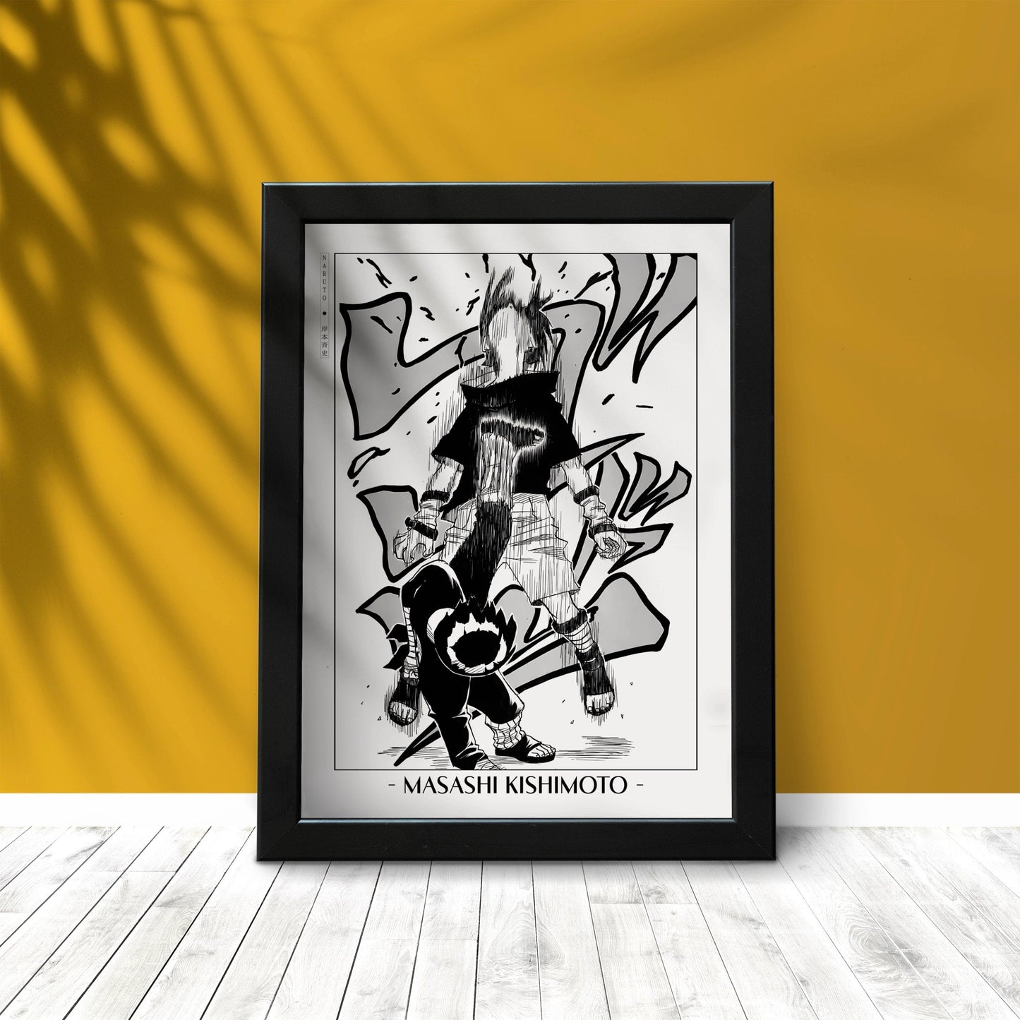 Experience the vibrant world of ninjas with this stunning manga wall art, showcasing the artistry of Masashi Kishimoto. Purchase online with Eastern Archivals.