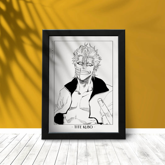 Celebrate Tite Kubo's masterful storytelling with this anime wall art, showcasing the world of Soul Reapers and its unforgettable characters.