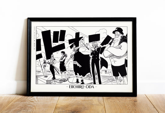 Explore the epic world of pirates with this shonen manga poster, showcasing the work of Oda. A tribute to his legendary storytelling - shop now.