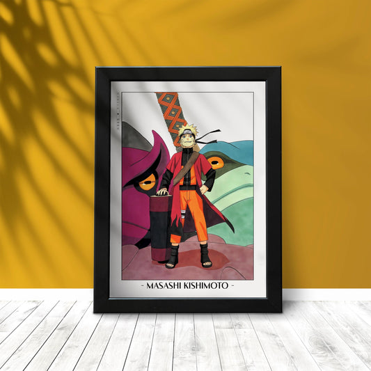 Experience the vibrant world of ninjas with this stunning manga wall art, showcasing the artistry of Masashi Kishimoto. Purchase online with Eastern Archivals.