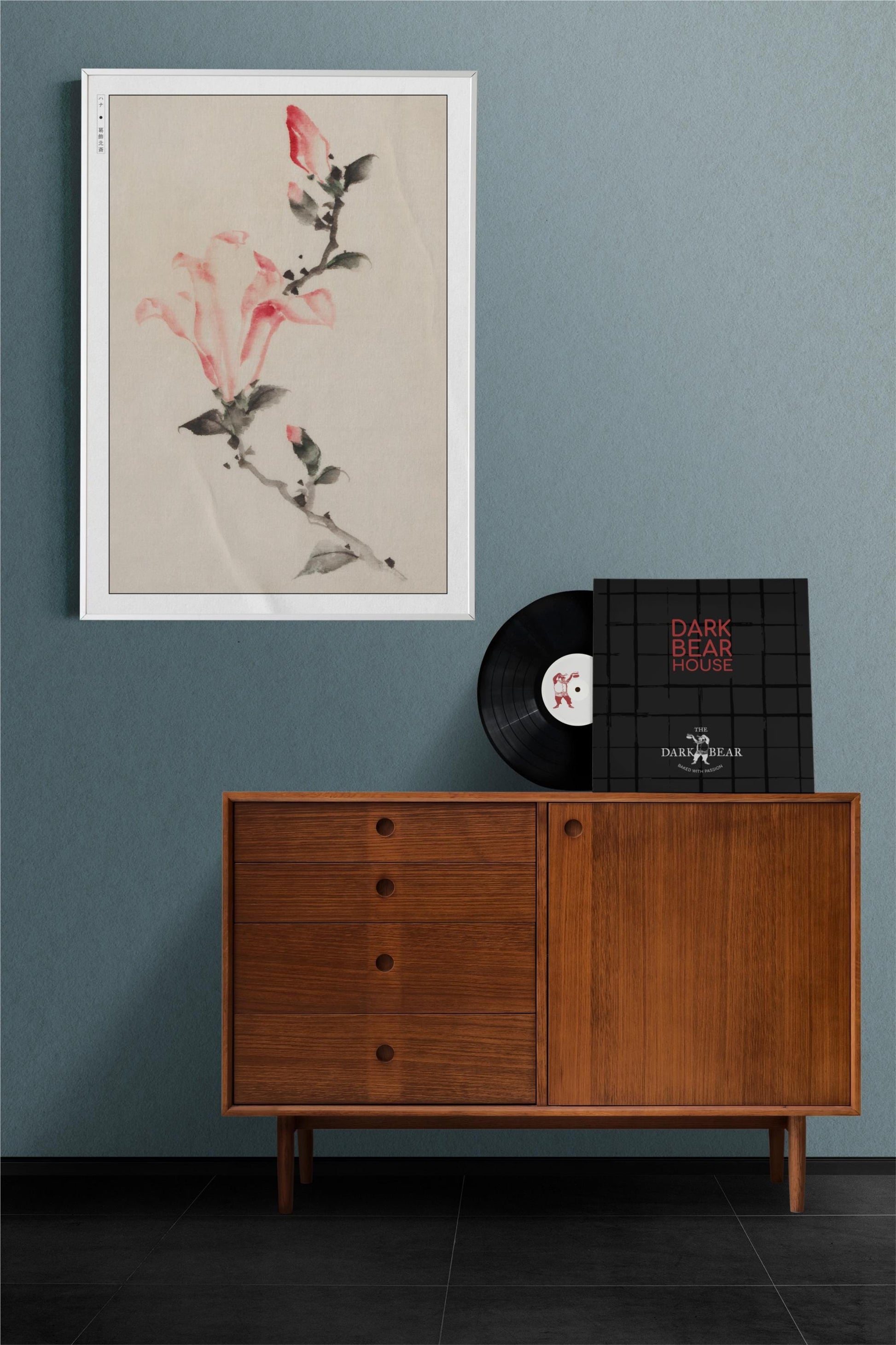 Enhance your space with Flower Ukiyo-e Wall Art by Katsushika Hokusai, celebrating the elegance of nature and the timeless beauty of Japanese art.