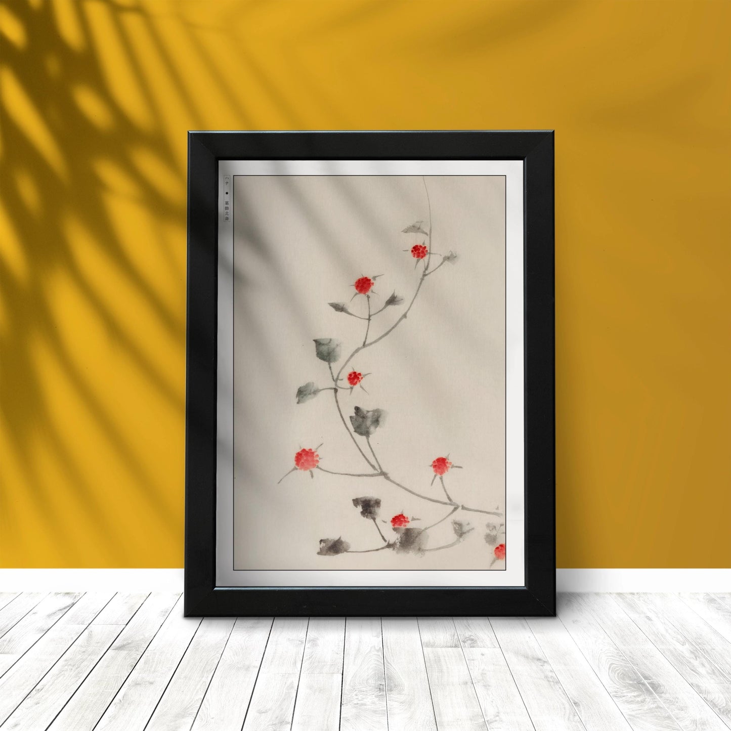 Enhance your space with Flower Ukiyo-e Wall Art by Katsushika Hokusai, celebrating the elegance of nature and the timeless beauty of Japanese art.