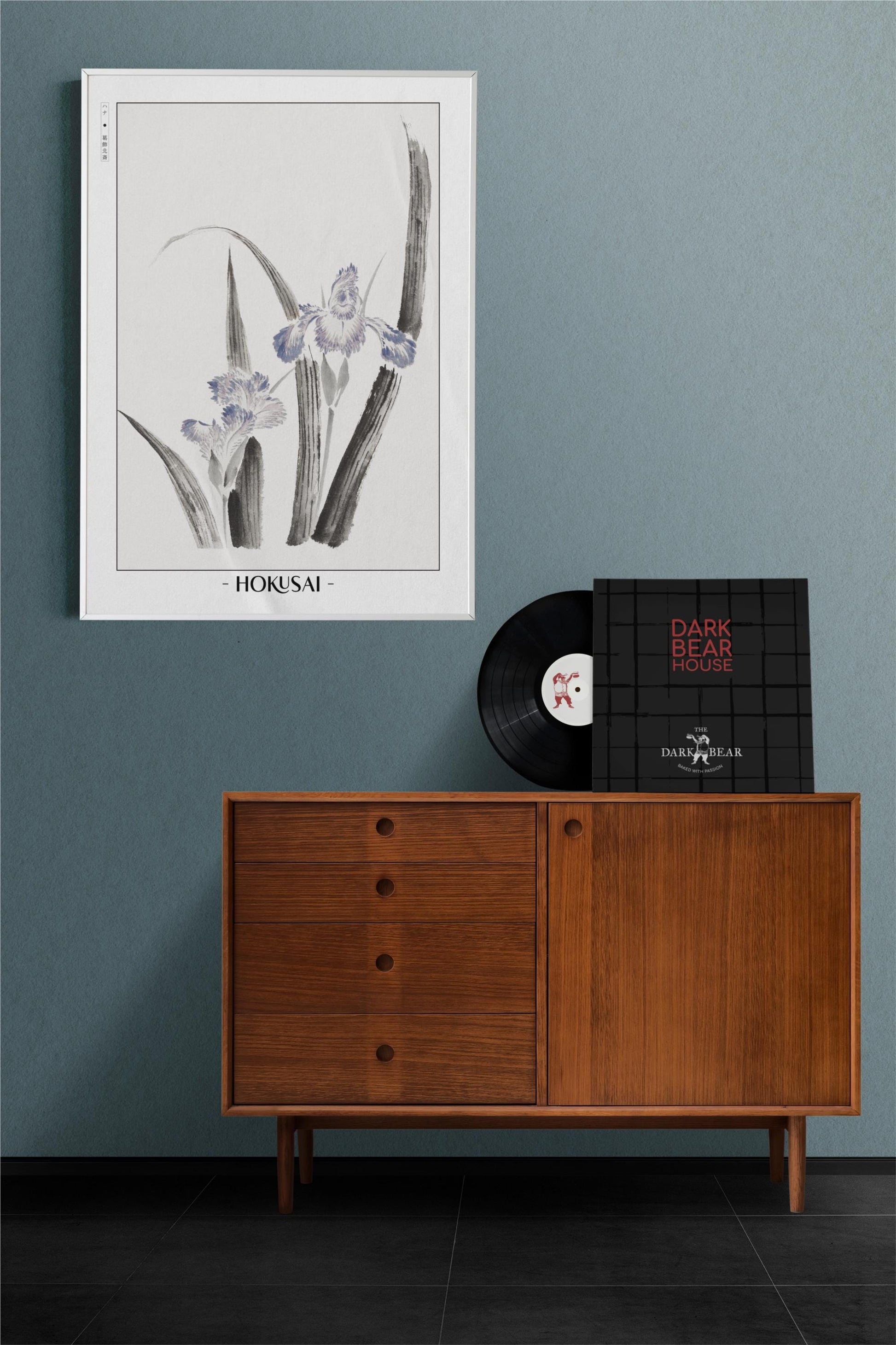 Enhance your space with Flower Ukiyo-e Wall Art by Katsushika Hokusai, celebrating the elegance of nature and the timeless beauty of Japanese art.