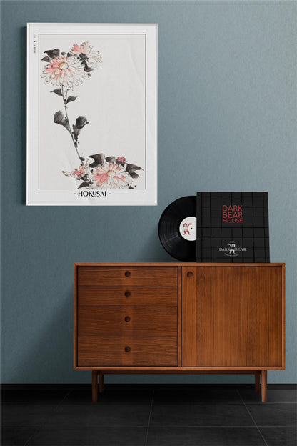 Enhance your space with Flower Ukiyo-e Wall Art by Katsushika Hokusai, celebrating the elegance of nature and the timeless beauty of Japanese art.