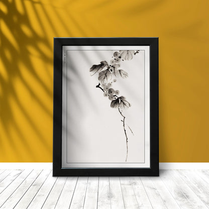 Enhance your space with Flower Ukiyo-e Wall Art by Katsushika Hokusai, celebrating the elegance of nature and the timeless beauty of Japanese art.