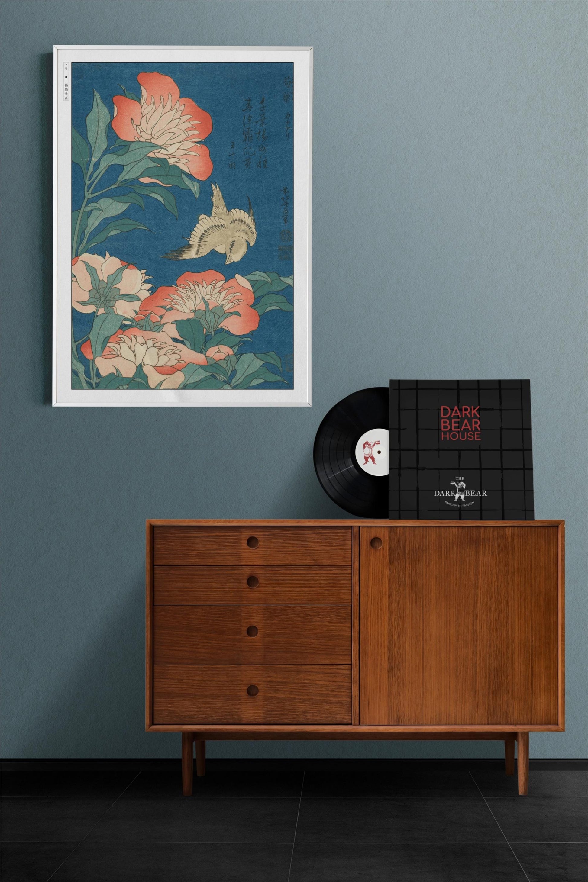 Enhance your space with Flower Ukiyo-e Wall Art by Katsushika Hokusai, celebrating the elegance of nature and the timeless beauty of Japanese art.