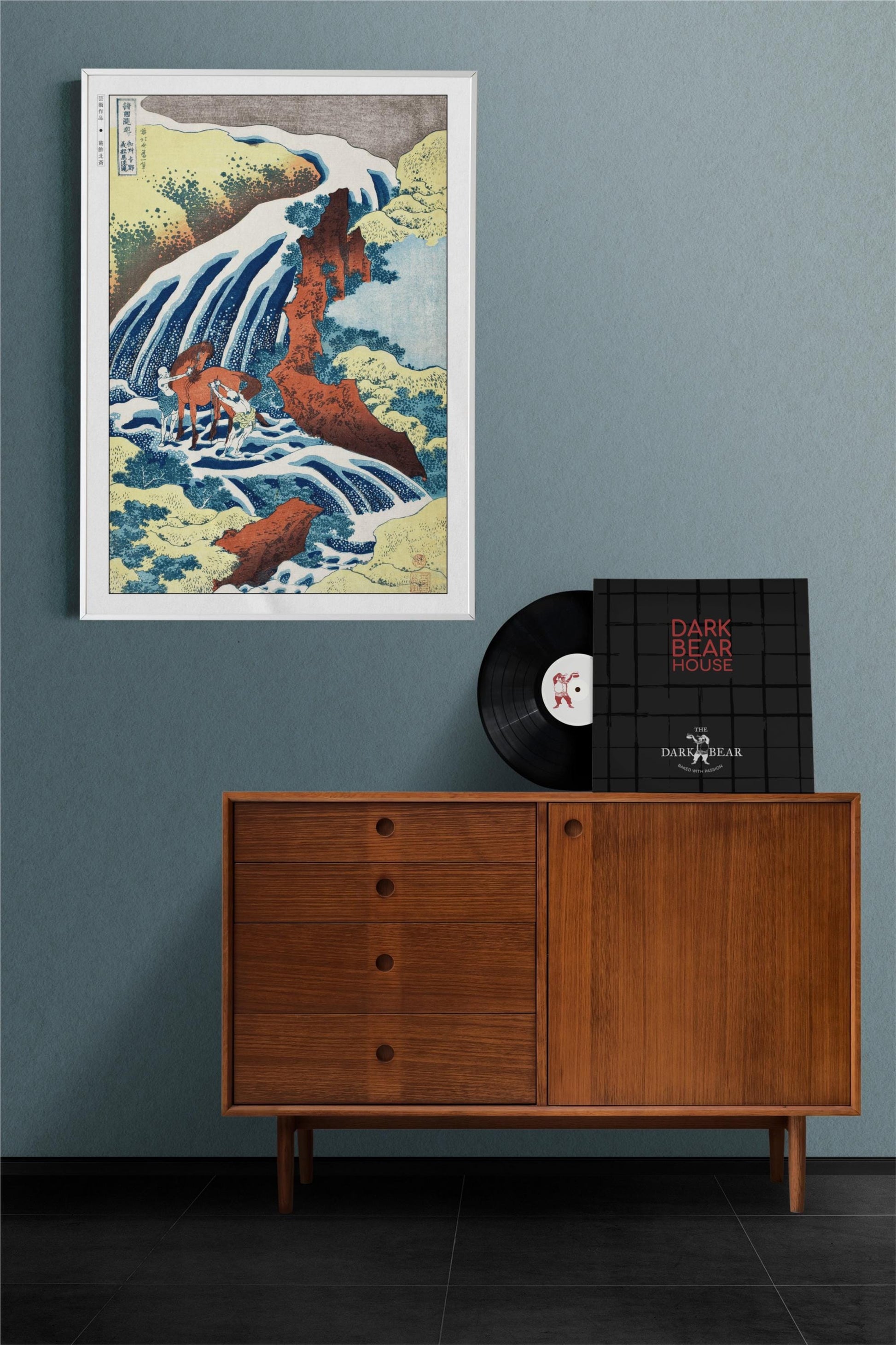 Explore HokusaiÕs Waterfall Ukiyo-e wall art. Stunning Japanese woodblock prints that add a touch of natureÕs elegance and timeless craftsmanship to your space.