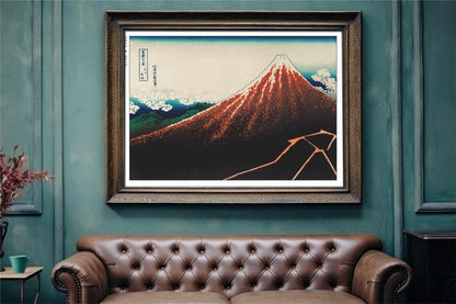 The Katsushika Hokusai Ukiyo-e collection, showcases iconic mountain landscapes that capture nature's beauty and the elegance of traditional Japanese art.