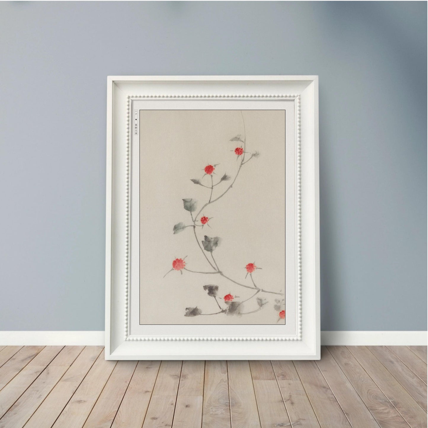 Enhance your space with Flower Ukiyo-e Wall Art by Katsushika Hokusai, celebrating the elegance of nature and the timeless beauty of Japanese art.