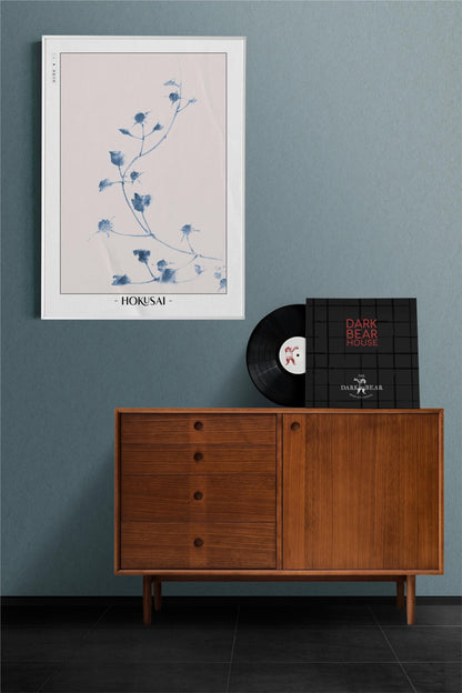 Enhance your space with Flower Ukiyo-e Wall Art by Katsushika Hokusai, celebrating the elegance of nature and the timeless beauty of Japanese art.