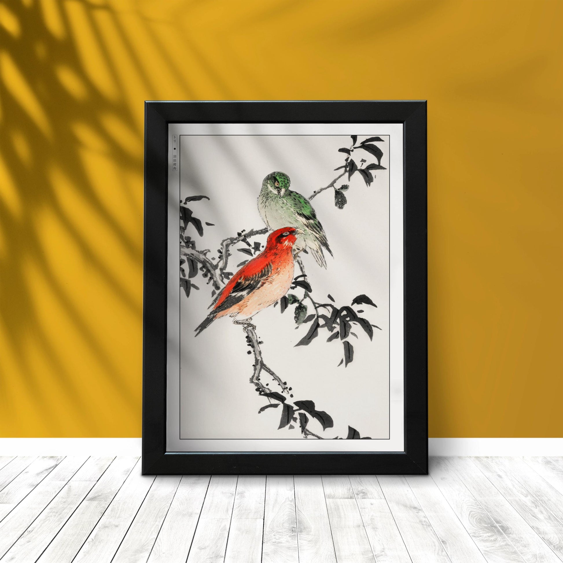 Enhance your decor with the Numata Kashu art print, showcasing the delicate elegance of Japanese birds and nature through timeless Ukiyo-e craftsmanship.