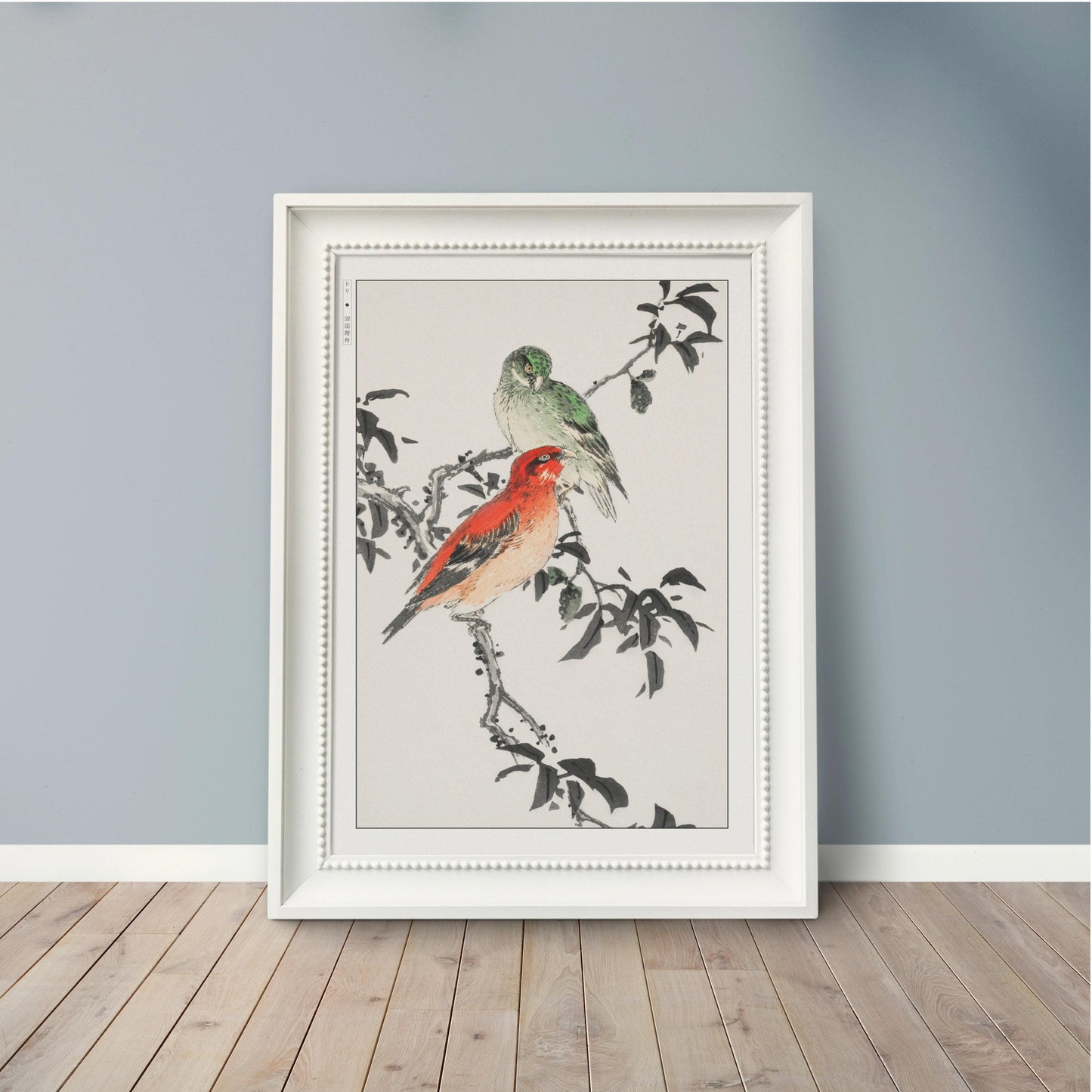 Enhance your decor with the Numata Kashu art print, showcasing the delicate elegance of Japanese birds and nature through timeless Ukiyo-e craftsmanship.