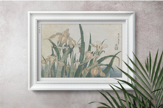 Enhance your space with Flower Ukiyo-e Wall Art by Katsushika Hokusai, celebrating the elegance of nature and the timeless beauty of Japanese art.