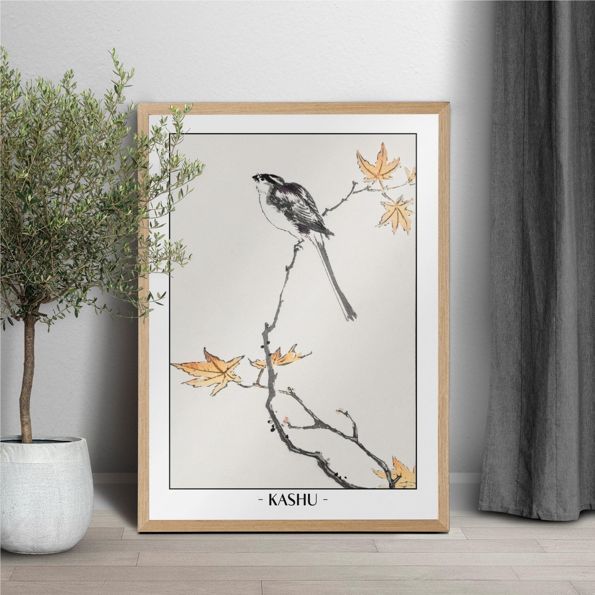 Enhance your decor with the Numata Kashu art print, showcasing the delicate elegance of Japanese birds and nature through timeless Ukiyo-e craftsmanship.