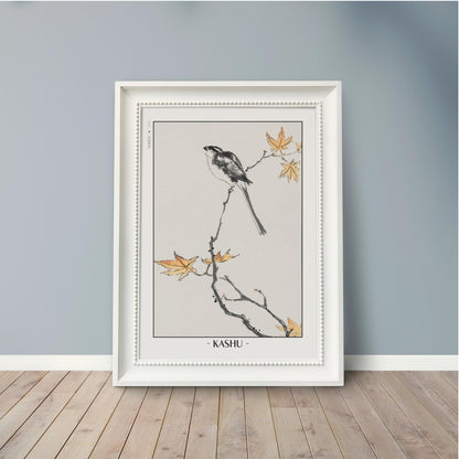 Enhance your decor with the Numata Kashu art print, showcasing the delicate elegance of Japanese birds and nature through timeless Ukiyo-e craftsmanship.