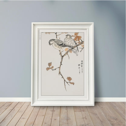 Enhance your decor with the Numata Kashu art print, showcasing the delicate elegance of Japanese birds and nature through timeless Ukiyo-e craftsmanship.