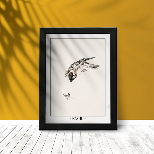 Enhance your decor with the Numata Kashu art print, showcasing the delicate elegance of Japanese birds and nature through timeless Ukiyo-e craftsmanship.