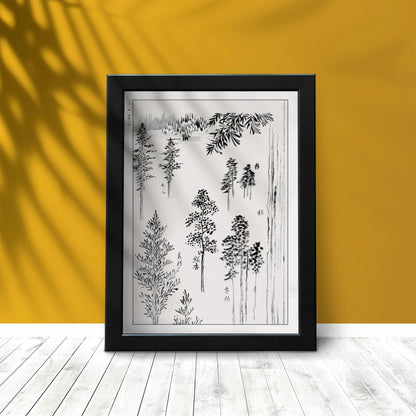 The Katsushika Hokusai Ukiyo-e collection, showcases iconic forest landscapes that capture nature's beauty and the elegance of traditional Japanese art.