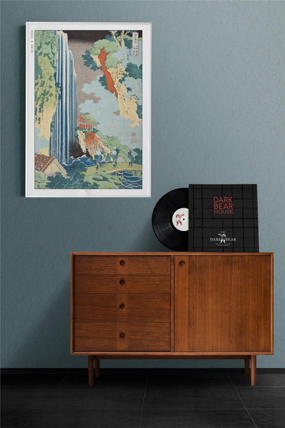 Explore HokusaiÕs Waterfall Ukiyo-e wall art. Stunning Japanese woodblock prints that add a touch of natureÕs elegance and timeless craftsmanship to your space.