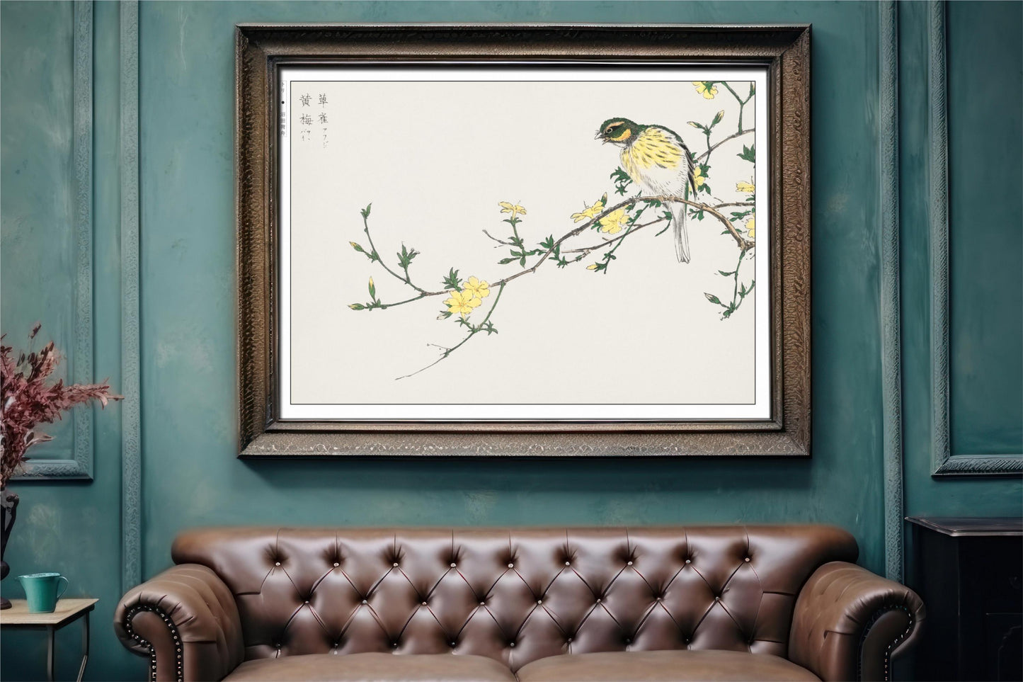 Enhance your decor with the Numata Kashu art print, showcasing the delicate elegance of Japanese birds and nature through timeless Ukiyo-e craftsmanship.