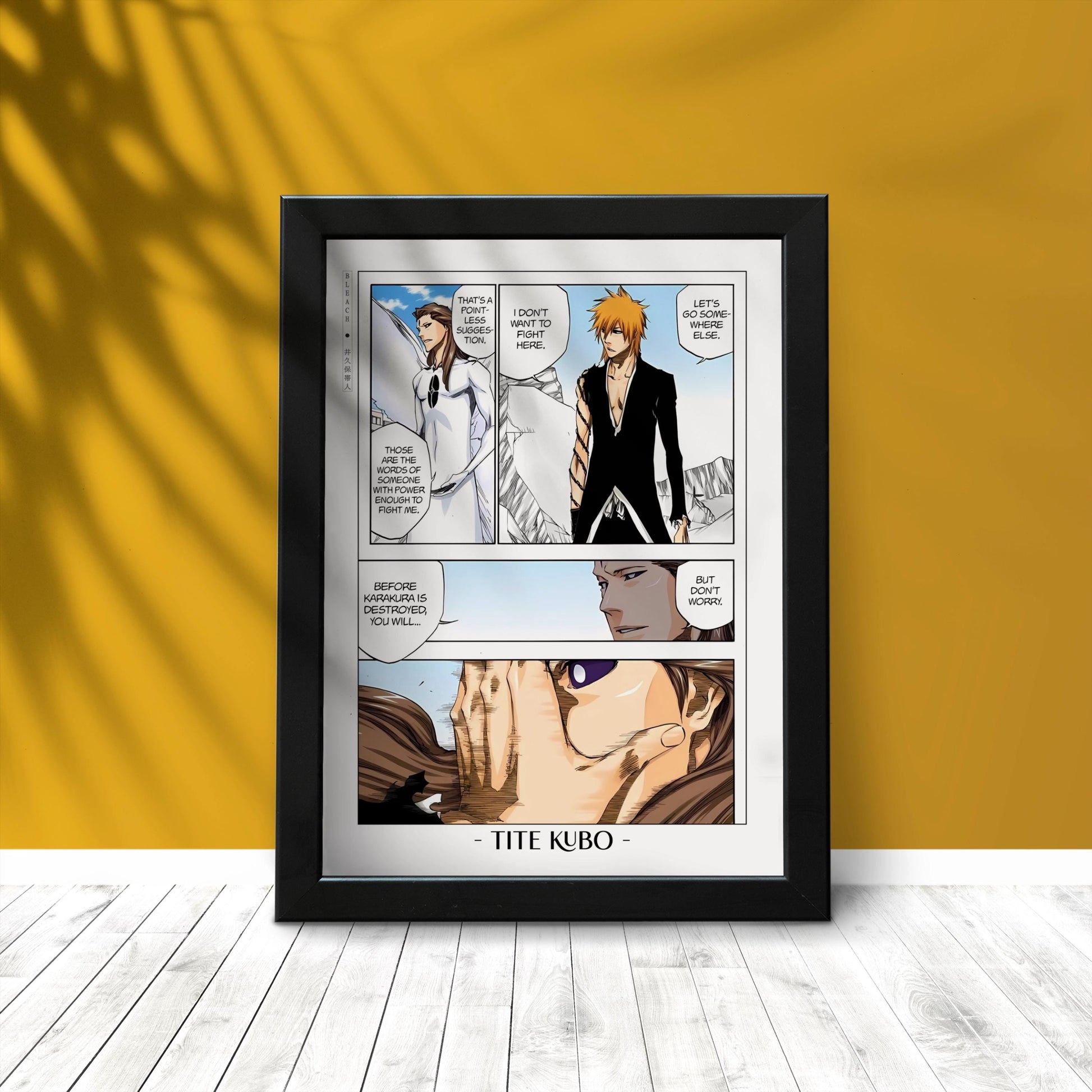 Explore the world of soul reapers and hollow battles with our striking anime wall art, capturing the intense action and emotions from this iconic manga series.