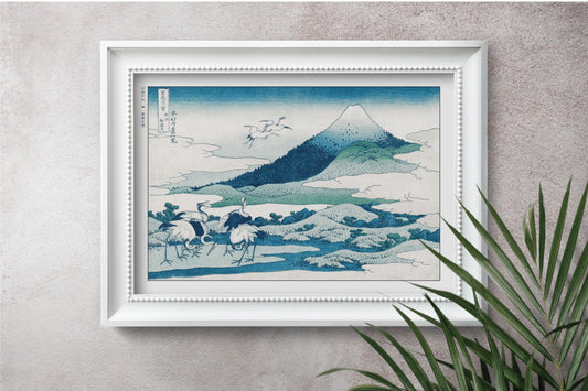 The Katsushika Hokusai Ukiyo-e collection, showcases iconic mountain landscapes that capture nature's beauty and the elegance of traditional Japanese art.