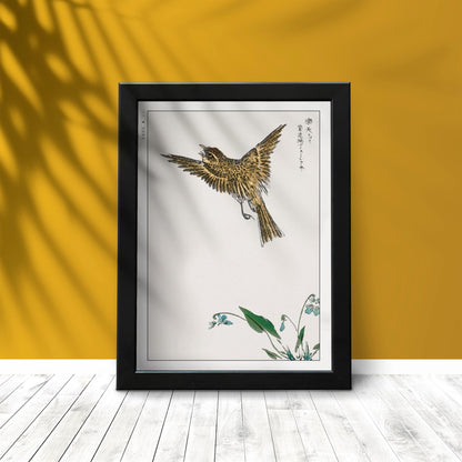 Enhance your decor with the Numata Kashu art print, showcasing the delicate elegance of Japanese birds and nature through timeless Ukiyo-e craftsmanship.