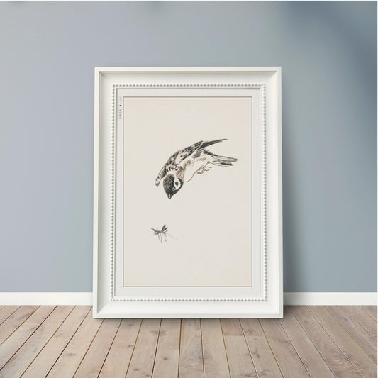 Enhance your decor with the Numata Kashu art print, showcasing the delicate elegance of Japanese birds and nature through timeless Ukiyo-e craftsmanship.