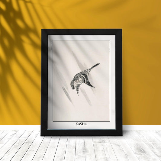 Enhance your decor with the Numata Kashu art print, showcasing the delicate elegance of Japanese birds and nature through timeless Ukiyo-e craftsmanship.