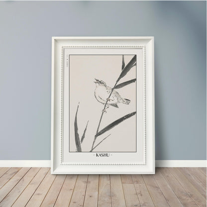 Enhance your decor with the Numata Kashu art print, showcasing the delicate elegance of Japanese birds and nature through timeless Ukiyo-e craftsmanship.