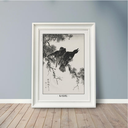 Enhance your decor with the Numata Kashu art print, showcasing the delicate elegance of Japanese birds and nature through timeless Ukiyo-e craftsmanship.