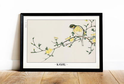 Enhance your decor with the Numata Kashu art print, showcasing the delicate elegance of Japanese birds and nature through timeless Ukiyo-e craftsmanship.