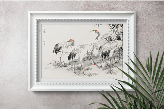 Enhance your decor with the Numata Kashu art print, showcasing the delicate elegance of Japanese birds and nature through timeless Ukiyo-e craftsmanship.