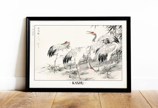 Enhance your decor with the Numata Kashu art print, showcasing the delicate elegance of Japanese birds and nature through timeless Ukiyo-e craftsmanship.