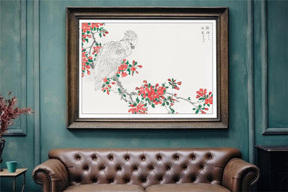 Enhance your decor with the Numata Kashu art print, showcasing the delicate elegance of Japanese birds and nature through timeless Ukiyo-e craftsmanship.