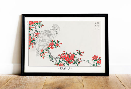 Enhance your decor with the Numata Kashu art print, showcasing the delicate elegance of Japanese birds and nature through timeless Ukiyo-e craftsmanship.