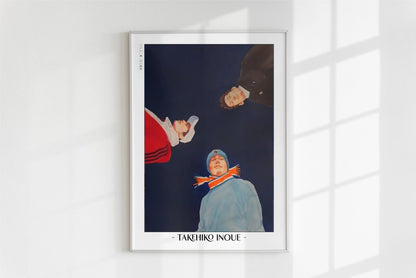 Real - Navy Blue - Artist Name - White Frame