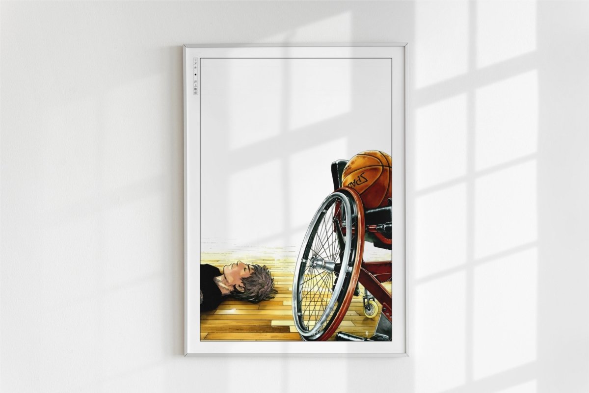 Real - Exhausted - Art Only - White Frame