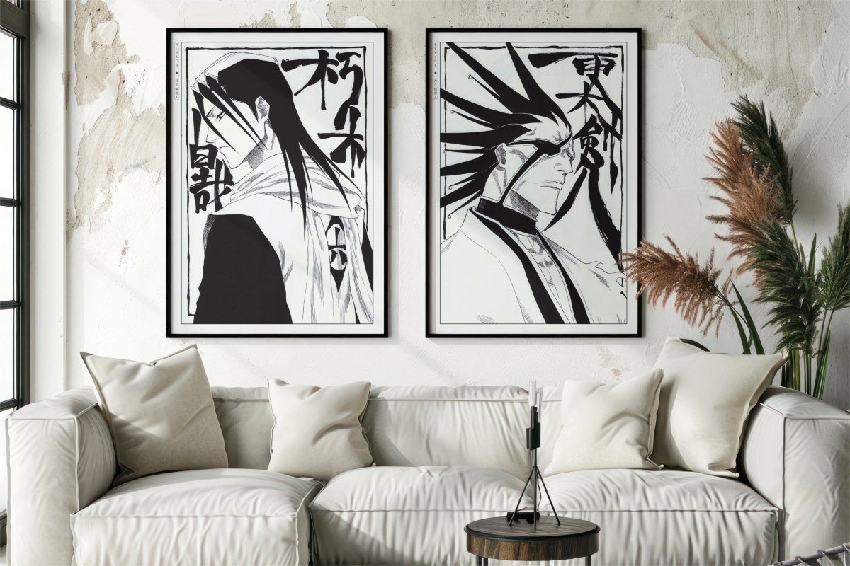 Kubo - Byakuya & Kenpachi (Set of 2) - Art Only with Decor