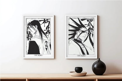 Kubo - Byakuya & Kenpachi (Set of 2) - Artist Name - White Frame